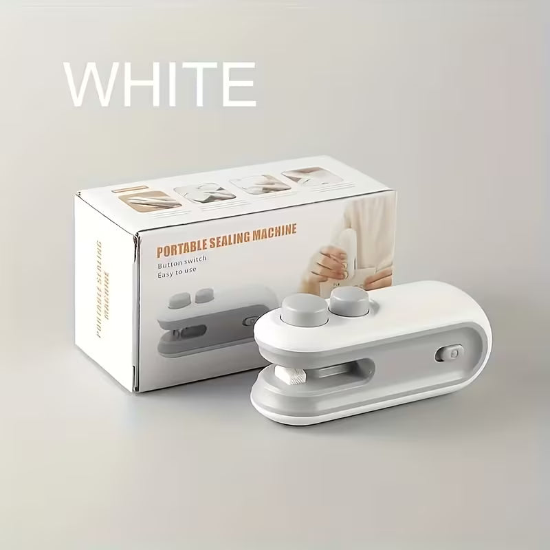 Ручной мини-вакууматор USB перезаряжаемый | Запайщик пакетов магнитный для продуктов, чипсов и кофе | Защита от влаги